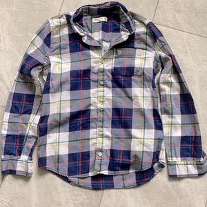 Abercrombie Kids Plaid Long Sleeve Button Down